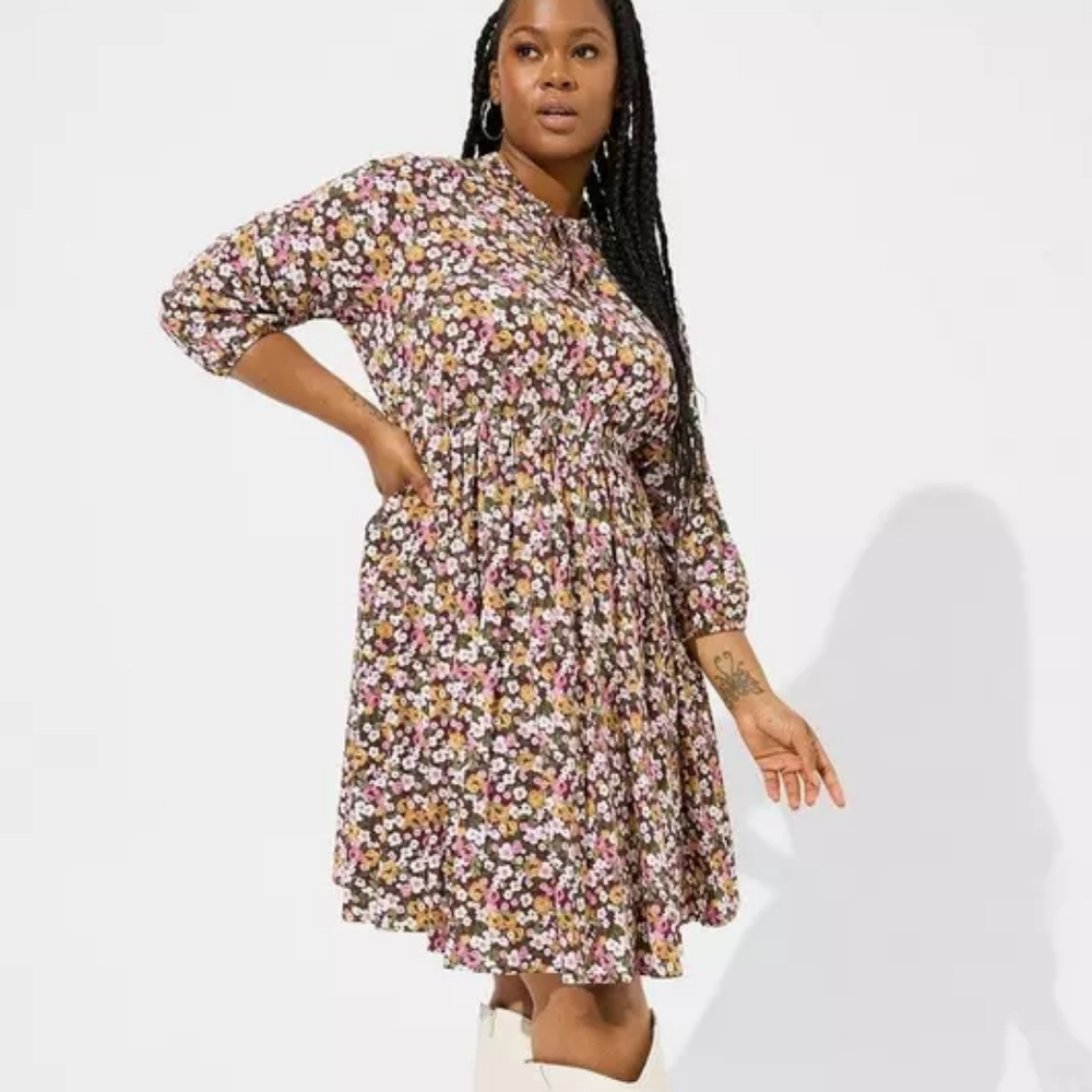Torrid Stretch Challis Dress